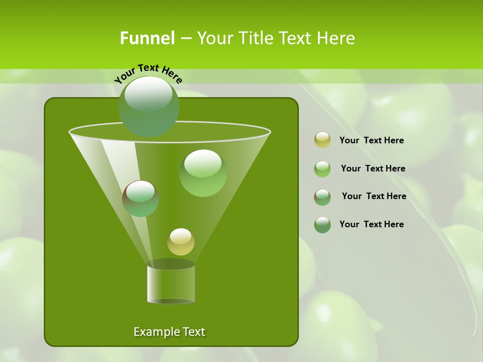 Pea Food Food Ingredient PowerPoint Template