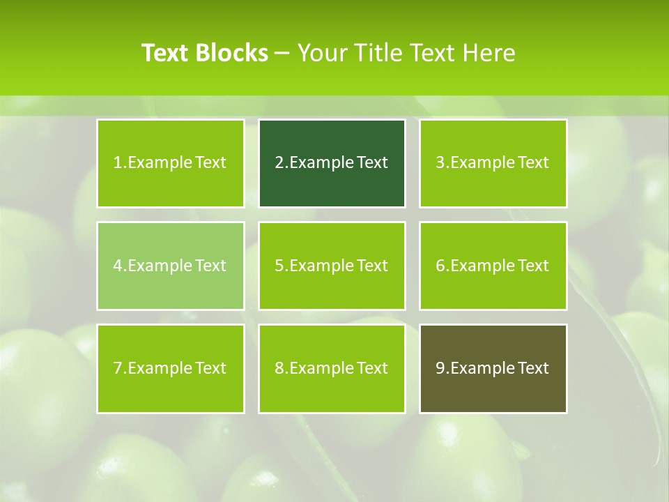 Pea Food Food Ingredient PowerPoint Template