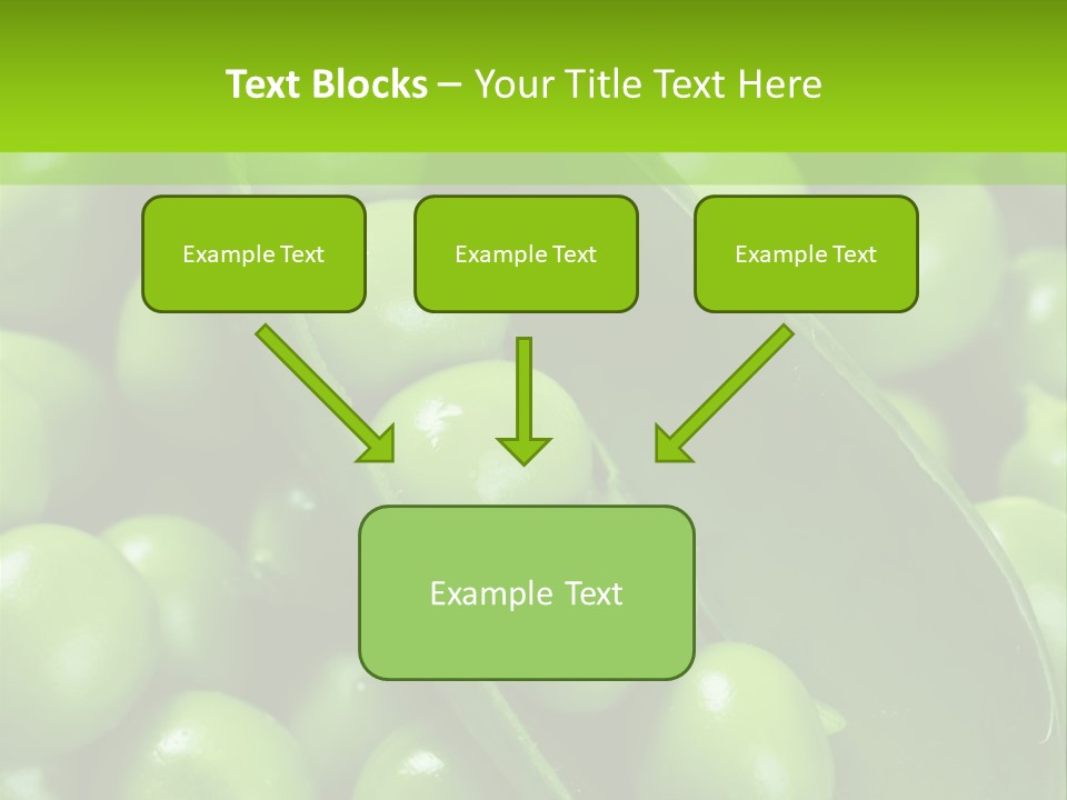 Pea Food Food Ingredient PowerPoint Template