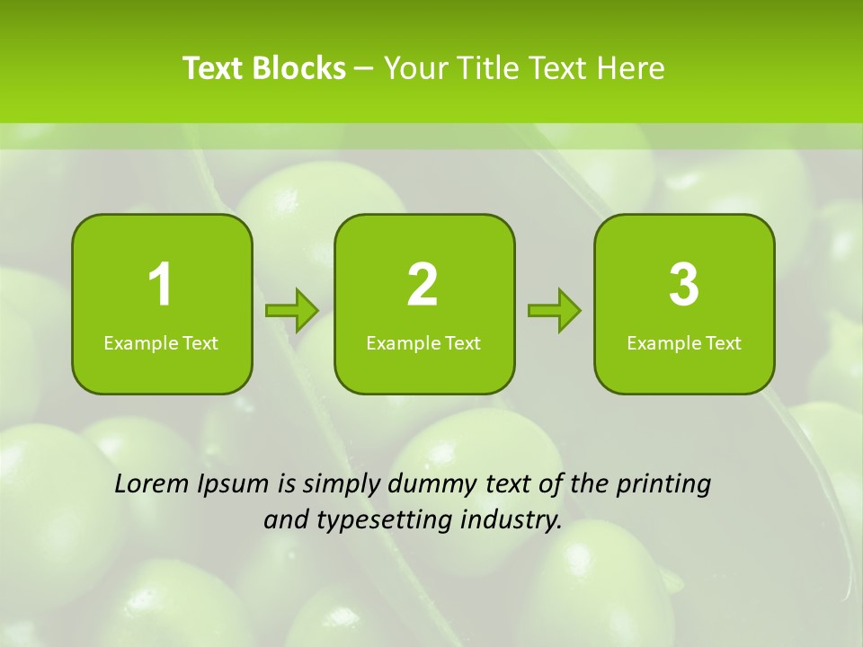 Pea Food Food Ingredient PowerPoint Template