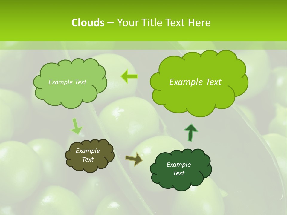 Pea Food Food Ingredient PowerPoint Template