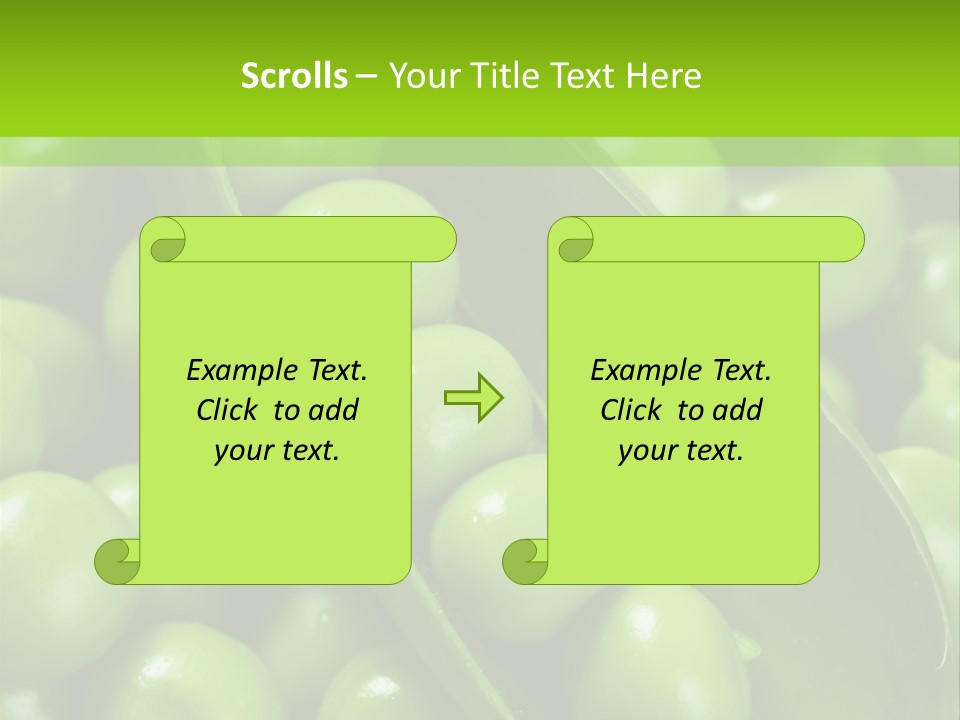 Pea Food Food Ingredient PowerPoint Template
