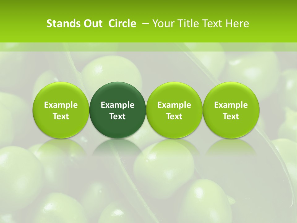 Pea Food Food Ingredient PowerPoint Template