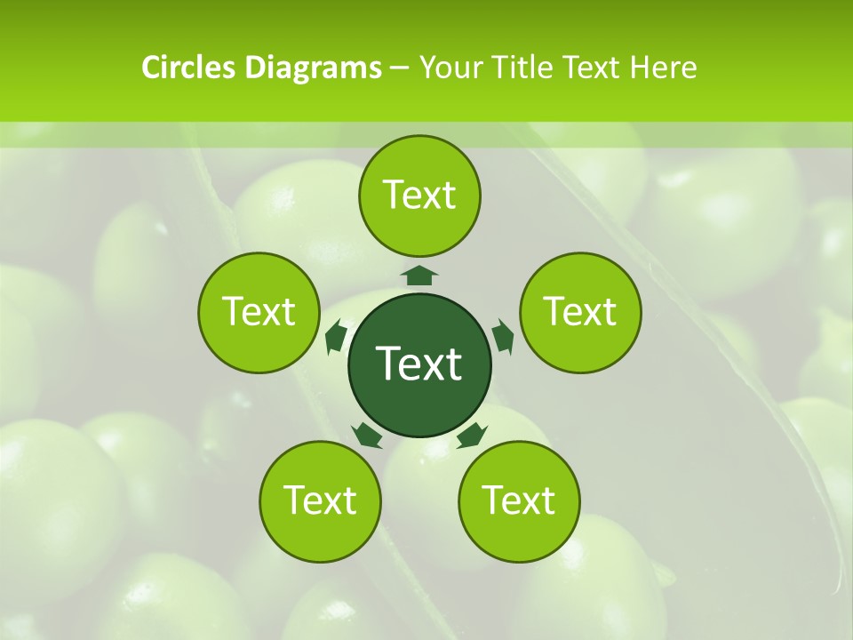 Pea Food Food Ingredient PowerPoint Template