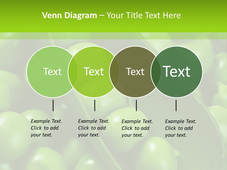Pea Food Food Ingredient PowerPoint Template