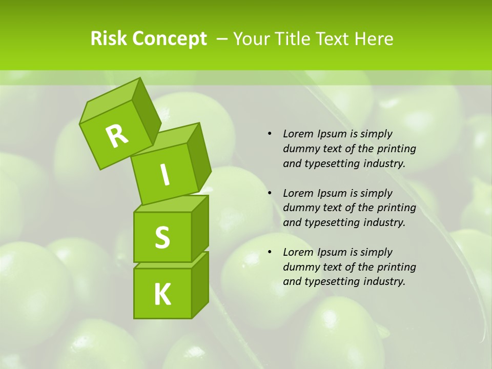 Pea Food Food Ingredient PowerPoint Template