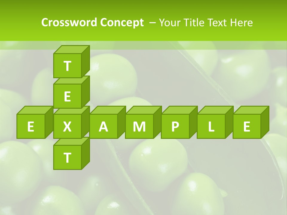 Pea Food Food Ingredient PowerPoint Template