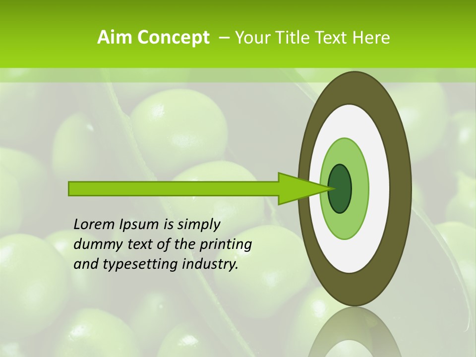 Pea Food Food Ingredient PowerPoint Template
