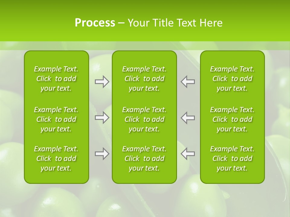 Pea Food Food Ingredient PowerPoint Template