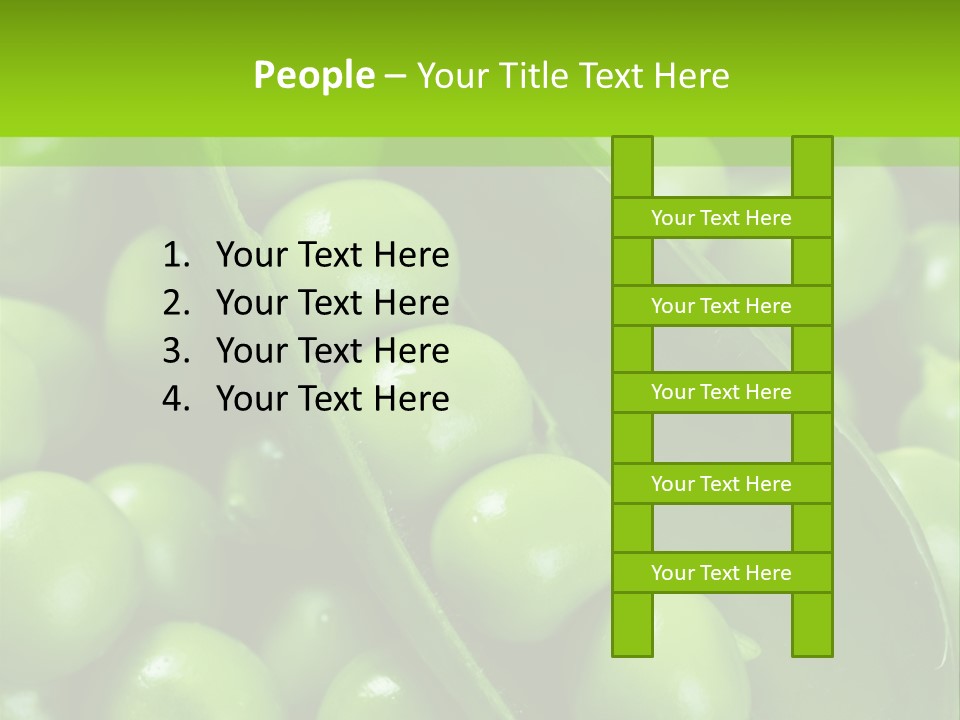 Pea Food Food Ingredient PowerPoint Template