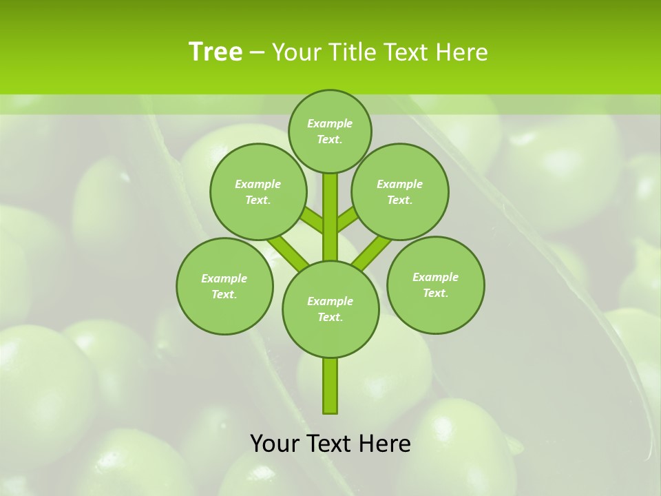 Pea Food Food Ingredient PowerPoint Template
