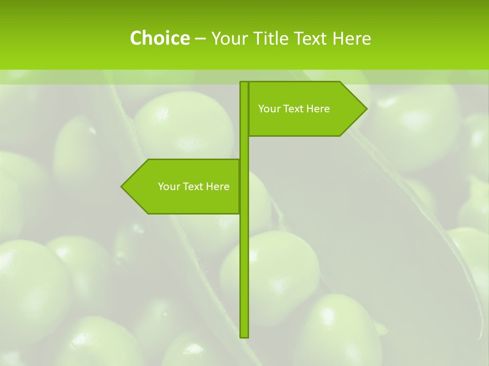 Pea Food Food Ingredient PowerPoint Template