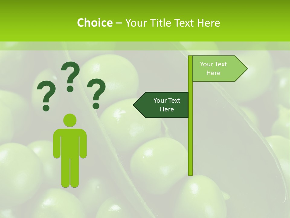 Pea Food Food Ingredient PowerPoint Template