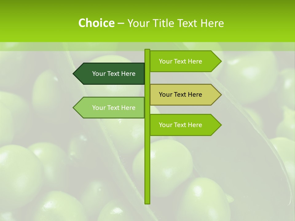 Pea Food Food Ingredient PowerPoint Template
