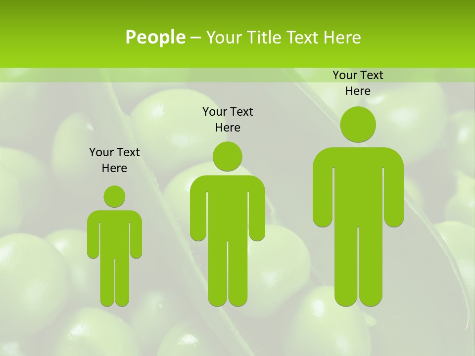 Pea Food Food Ingredient PowerPoint Template