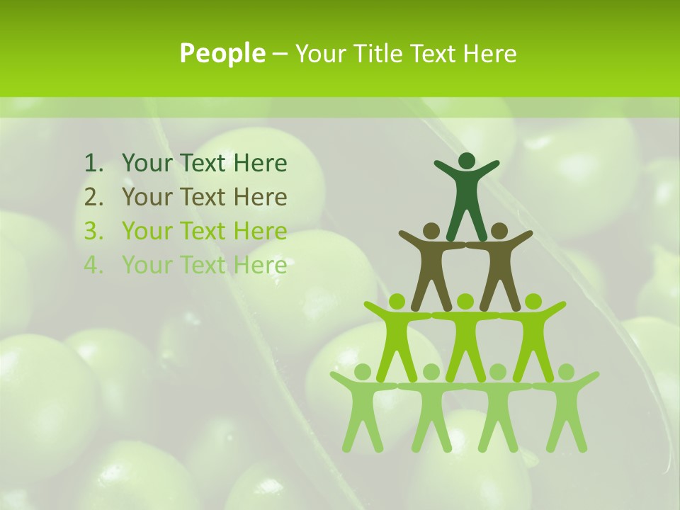 Pea Food Food Ingredient PowerPoint Template