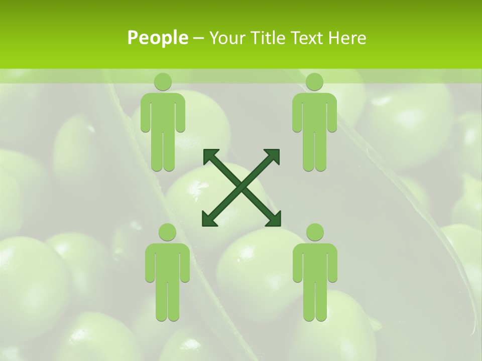 Pea Food Food Ingredient PowerPoint Template