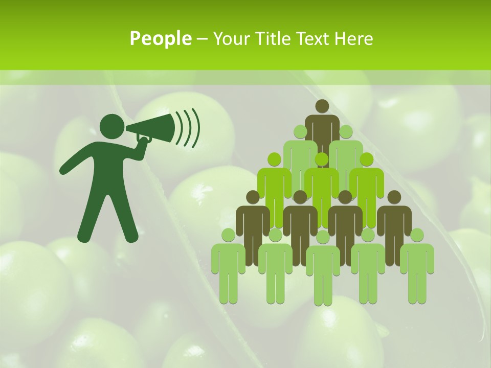 Pea Food Food Ingredient PowerPoint Template