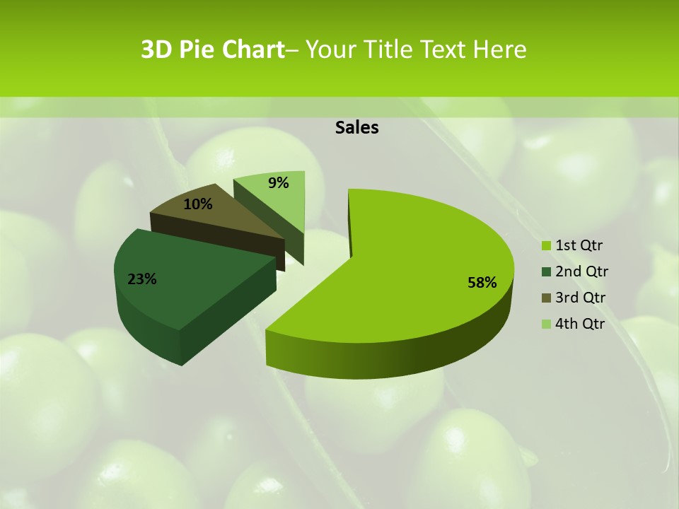 Pea Food Food Ingredient PowerPoint Template
