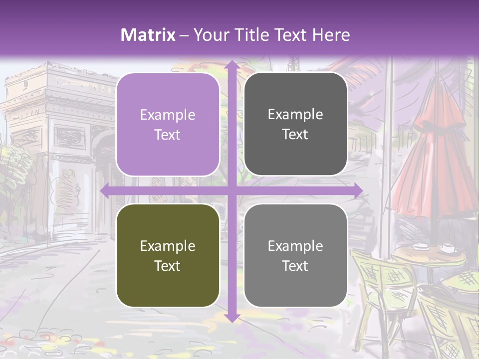 Travel Street Background PowerPoint Template