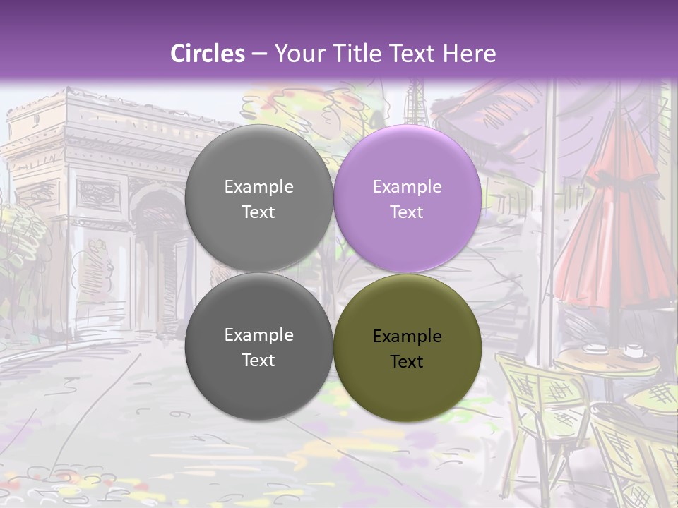 Travel Street Background PowerPoint Template