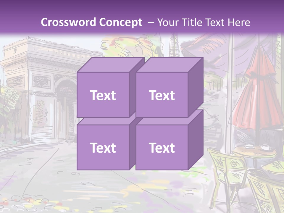 Travel Street Background PowerPoint Template