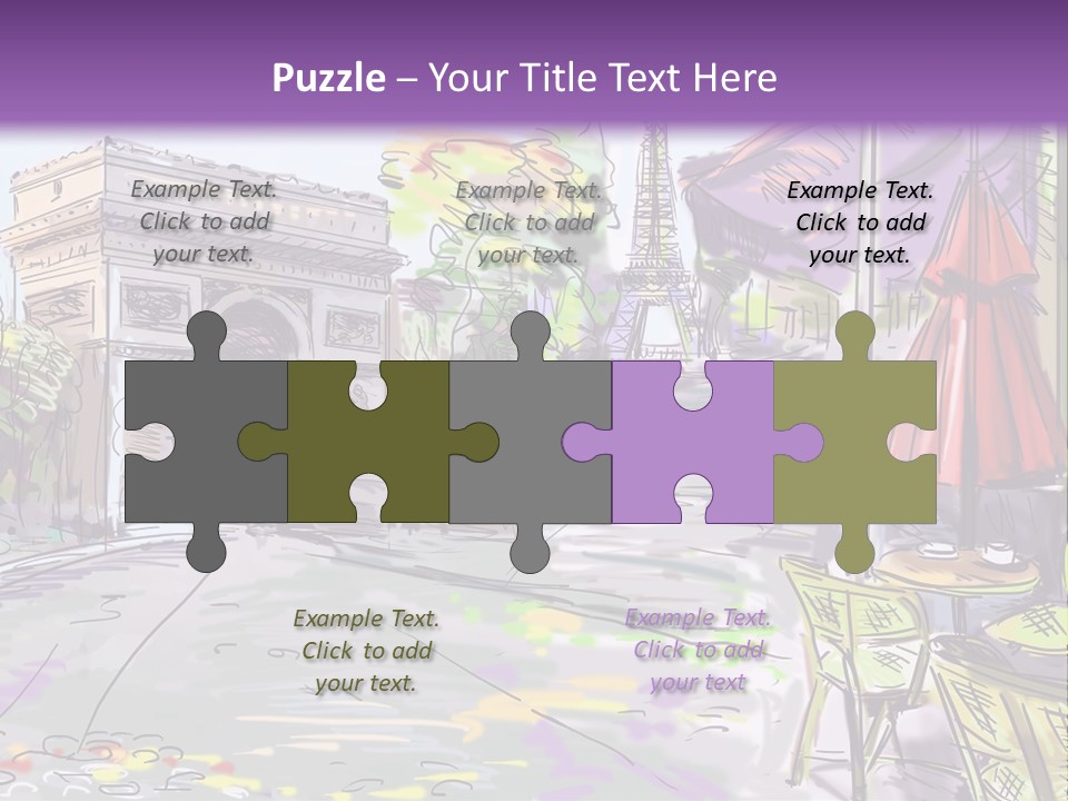 Travel Street Background PowerPoint Template