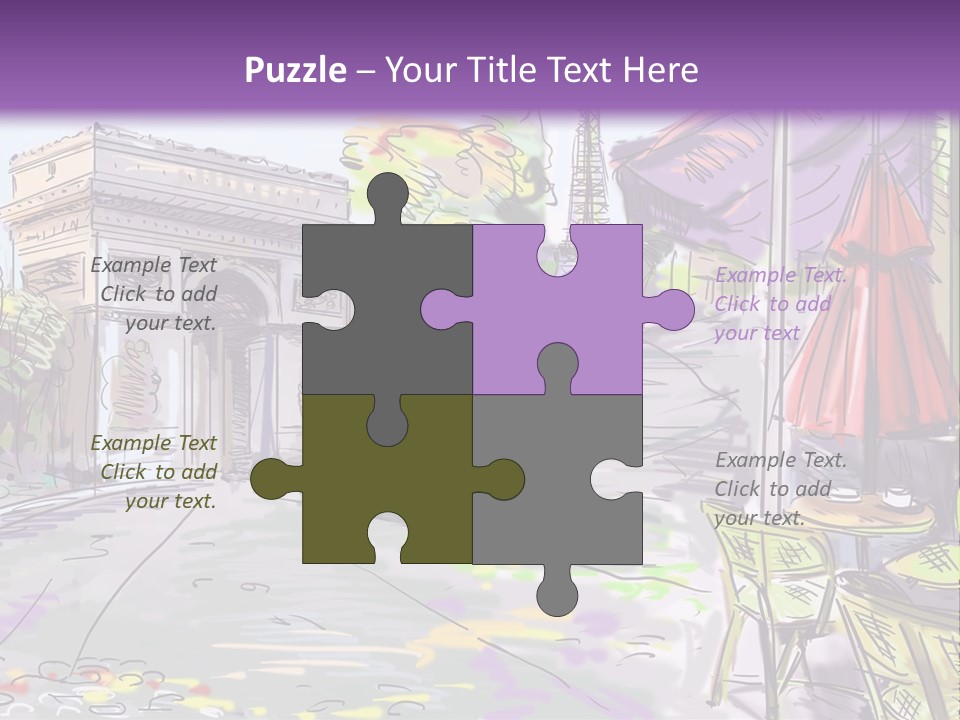 Travel Street Background PowerPoint Template