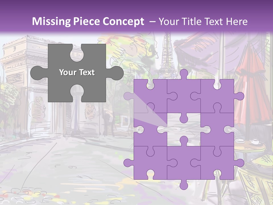 Travel Street Background PowerPoint Template