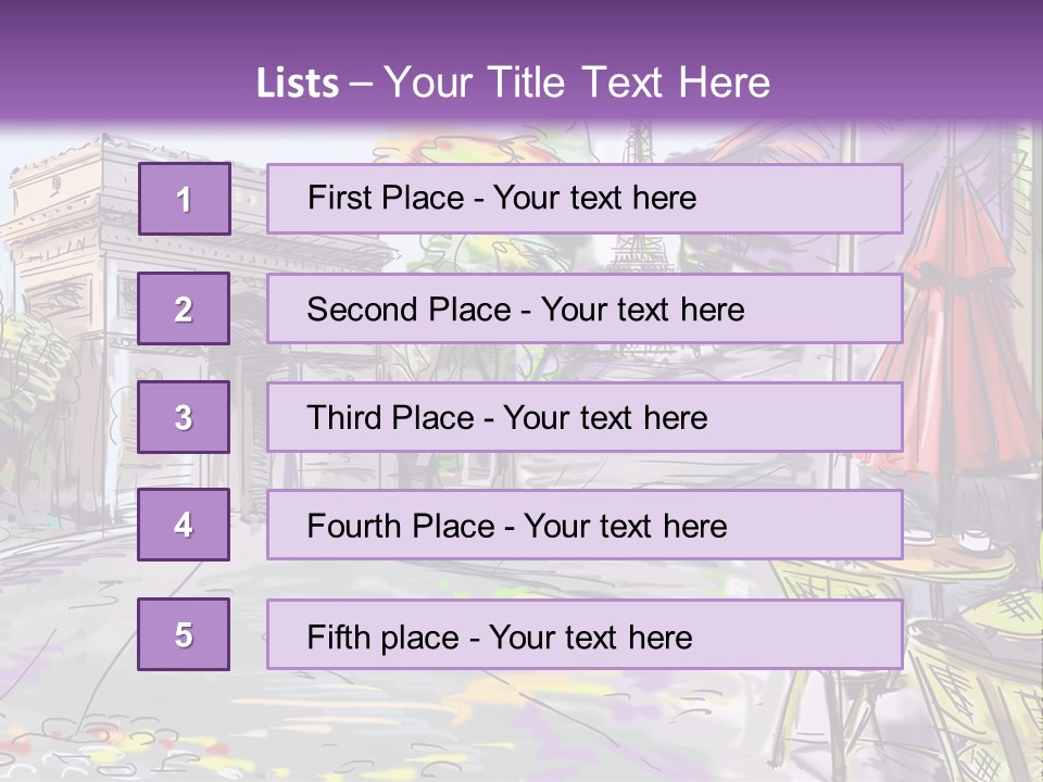 Travel Street Background PowerPoint Template