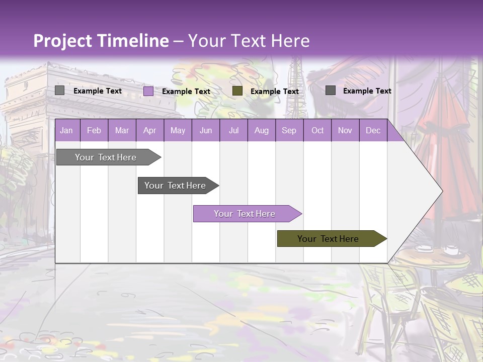Travel Street Background PowerPoint Template