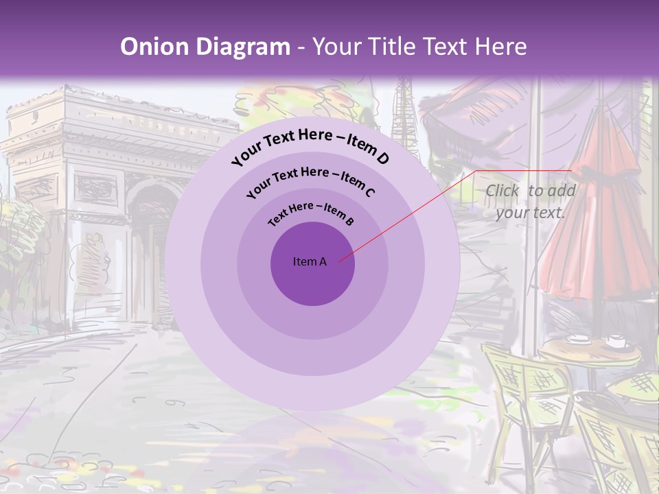 Travel Street Background PowerPoint Template