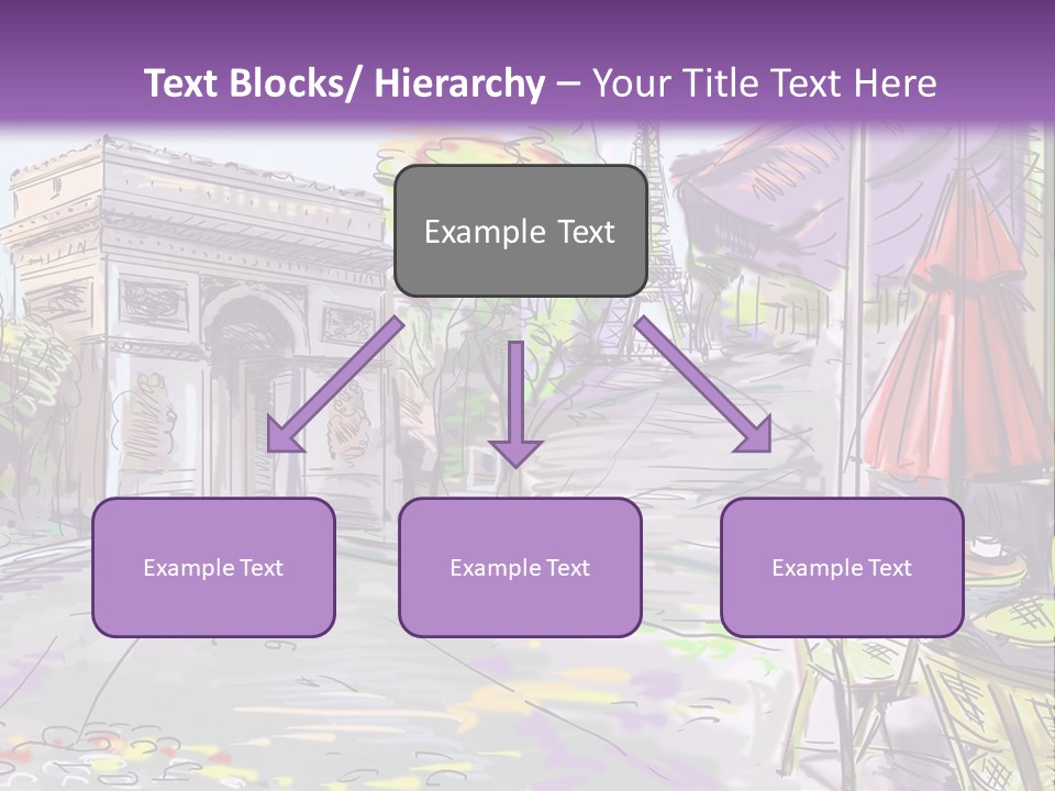 Travel Street Background PowerPoint Template