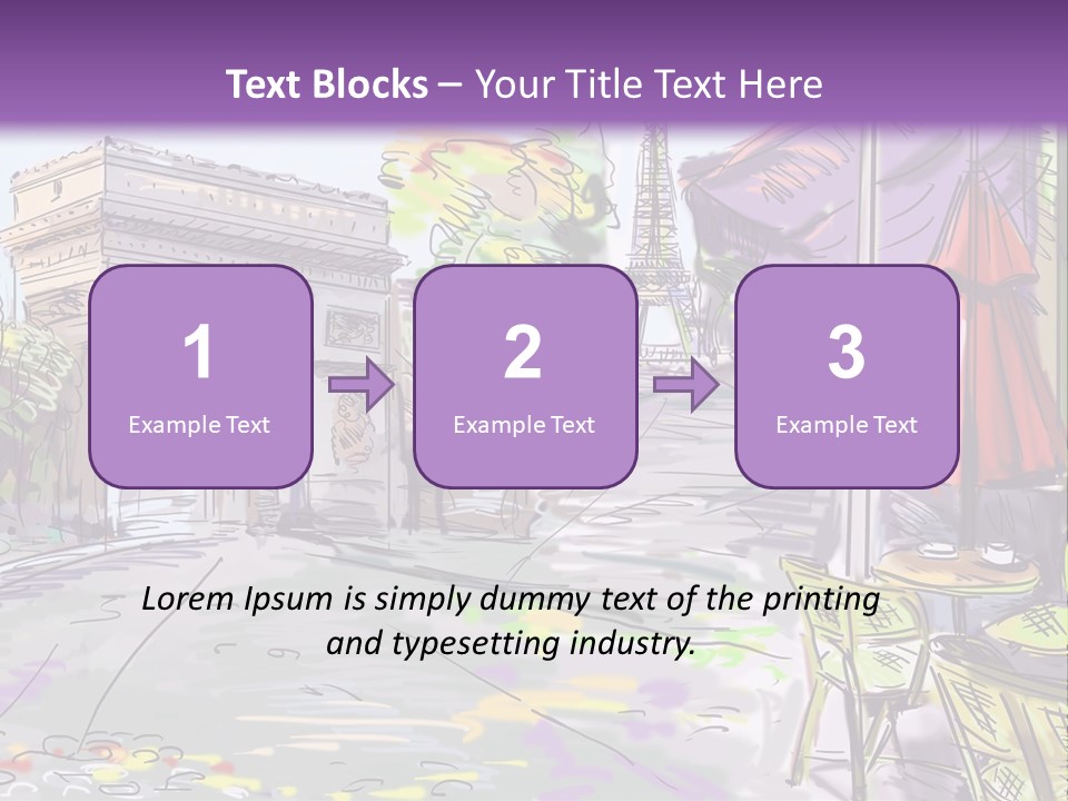 Travel Street Background PowerPoint Template