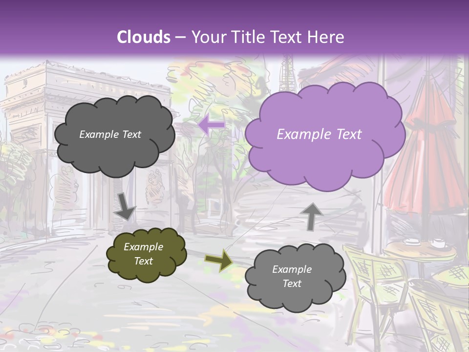 Travel Street Background PowerPoint Template