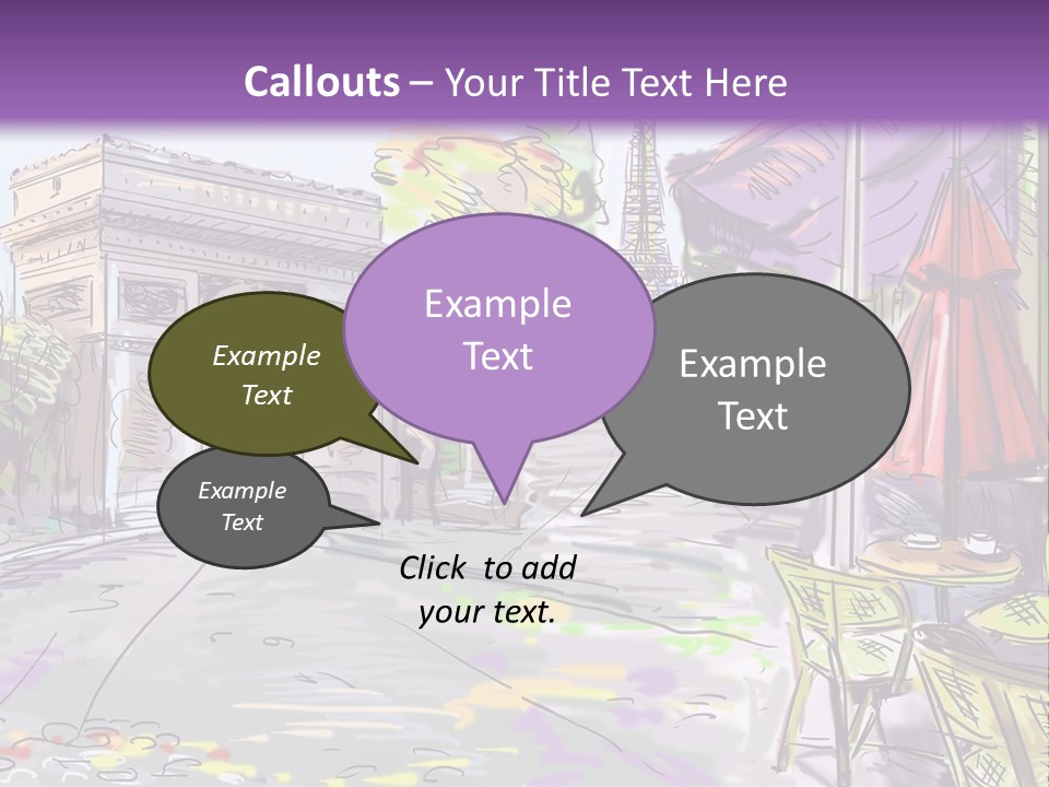 Travel Street Background PowerPoint Template