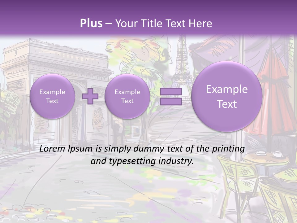 Travel Street Background PowerPoint Template