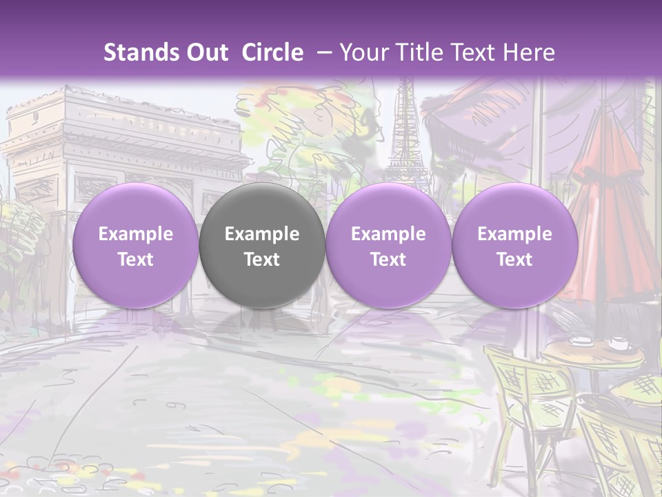 Travel Street Background PowerPoint Template