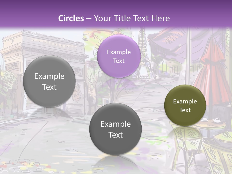 Travel Street Background PowerPoint Template