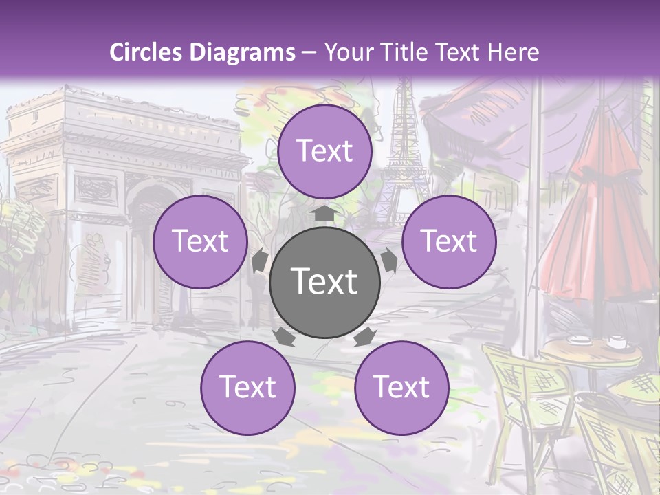 Travel Street Background PowerPoint Template