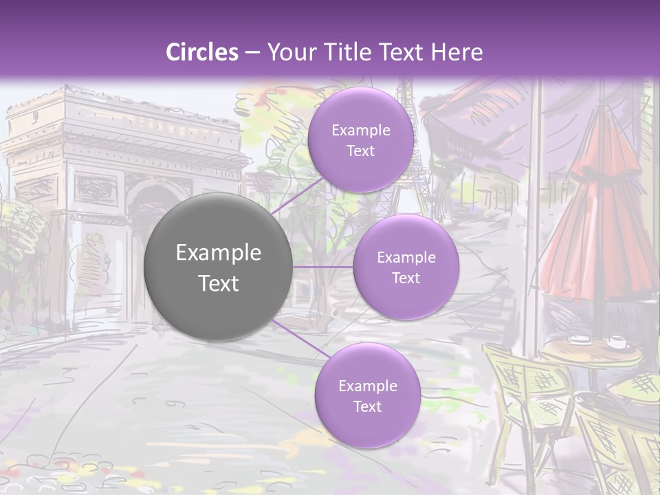 Travel Street Background PowerPoint Template