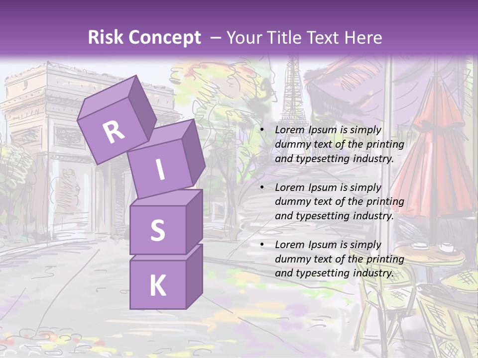 Travel Street Background PowerPoint Template