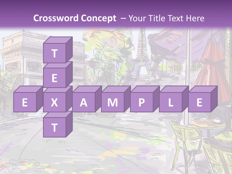 Travel Street Background PowerPoint Template