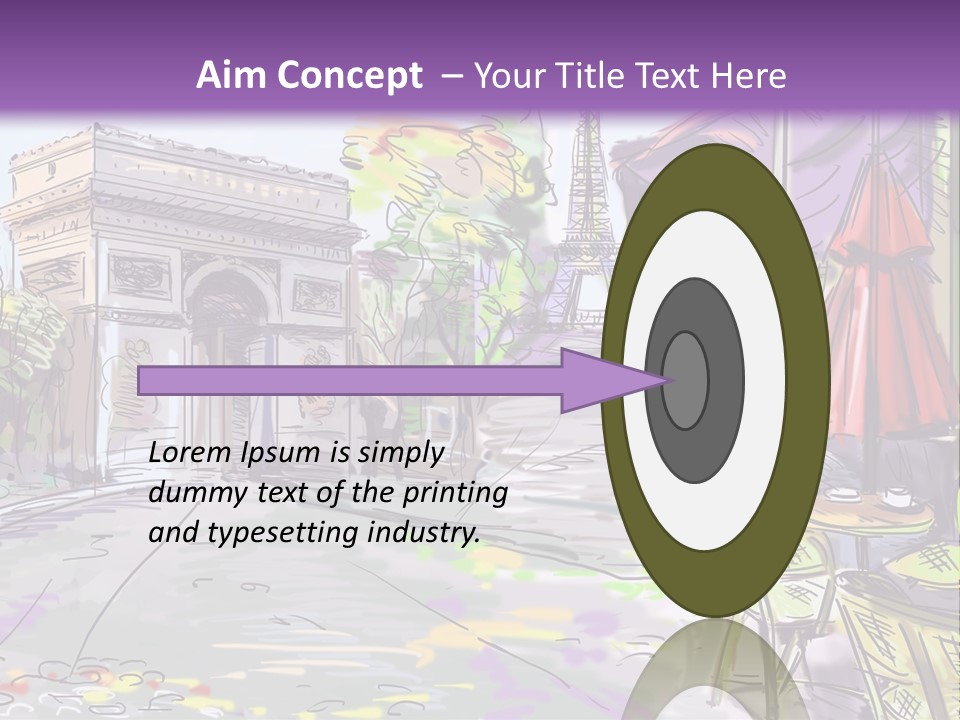 Travel Street Background PowerPoint Template