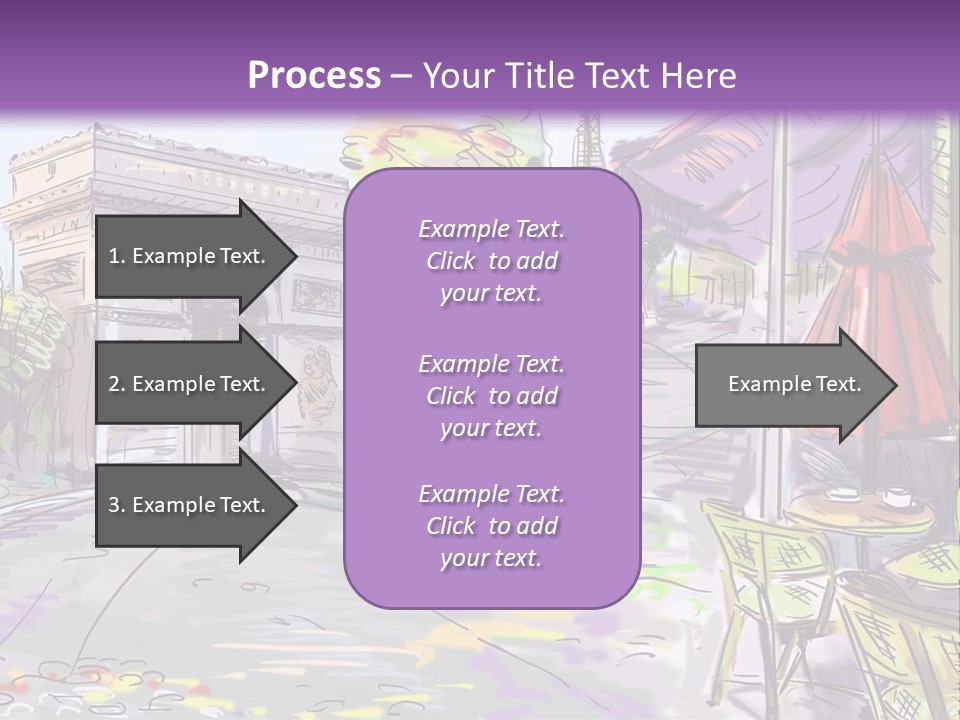 Travel Street Background PowerPoint Template