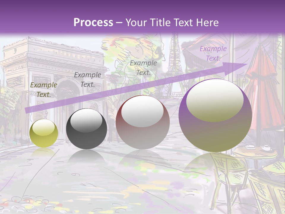 Travel Street Background PowerPoint Template