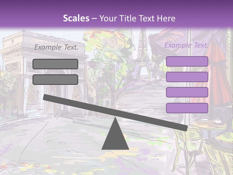 Travel Street Background PowerPoint Template