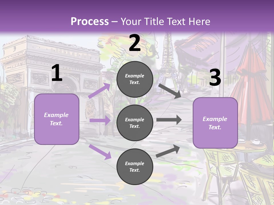 Travel Street Background PowerPoint Template