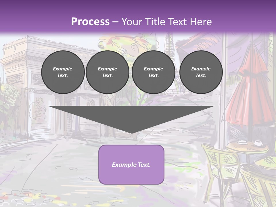 Travel Street Background PowerPoint Template