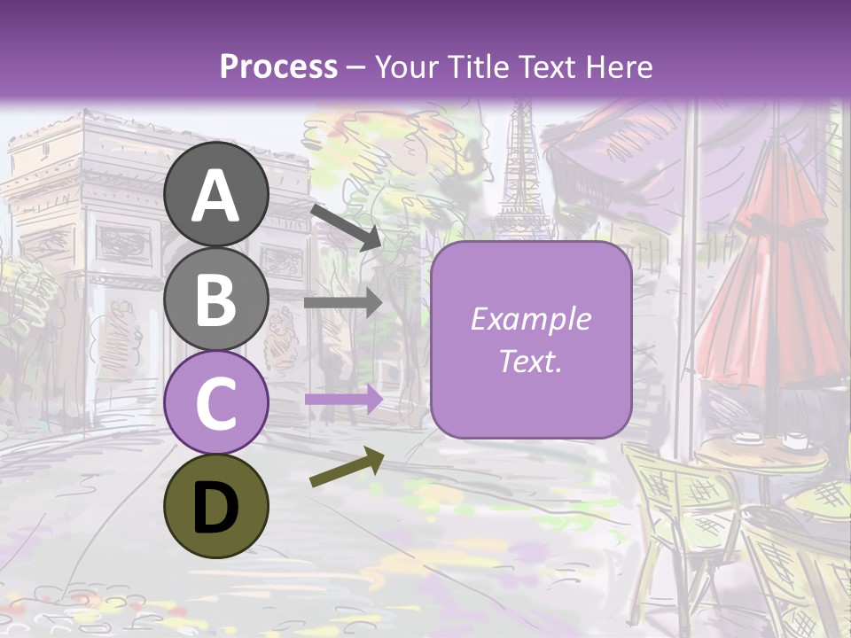 Travel Street Background PowerPoint Template